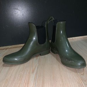 Green Rain Boots